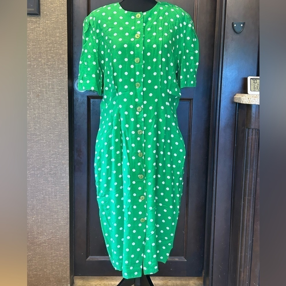 Ms Chaus button front dress. Vintage 90’s size XL